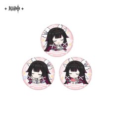 画像2: 【原神 15pt】原神　コロンビーナ・新月の祝福　ちびキャラ缶バッジ　ランダム単品【予約6月下旬】 (2)