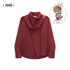 画像15: 【原神 329pt】原神　タルタリヤイメージ　シャツ　特典アクスタ付き【期間限定】【予約9月中旬】 (15)