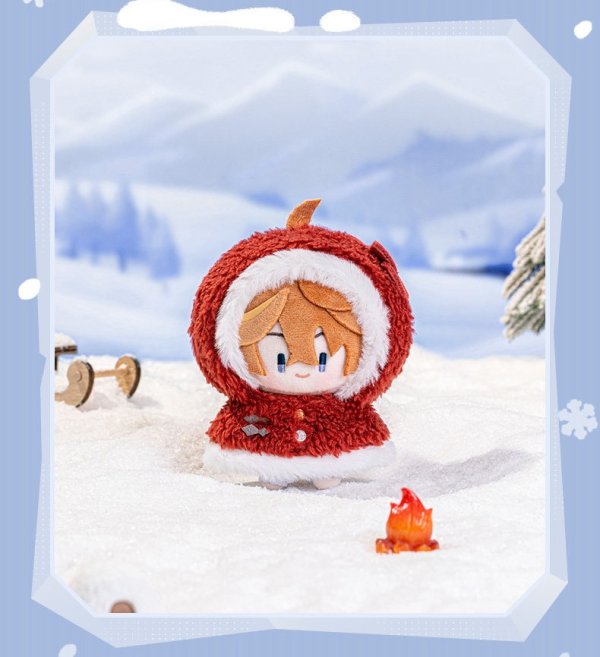 原神 79pt】原神 雪中嬉楽 ぬいぐるみバッグチャーム 特典カード付き