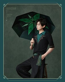 画像8: 【原神 169pt】原神　アルハイゼンイメージ　折りたたみ傘　特典アクスタ付き【予約8月上旬】 (8)