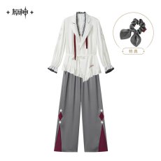 画像20: 【原神 399pt】原神　夜の茶話会　アルレッキーノ　パジャマ【期間限定】【予約2027年1月中旬】 (20)
