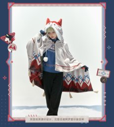 画像7: 【原神 169pt】原神　アリョーシャイメージ　フード付きブランケット【予約1月下旬】 (7)