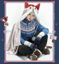 画像10: 【原神 169pt】原神　アリョーシャイメージ　フード付きブランケット【予約1月下旬】 (10)