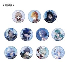 画像1: 【原神 18pt】原神　神に愛されぬ雪国　缶バッジ【予約1月下旬】 (1)