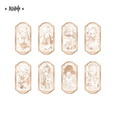 画像1: 【原神 18pt】原神　周年お祝い・六周年　鏡面バッジ【予約2027年2月下旬】 (1)