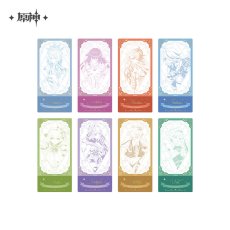 画像1: 【原神 224pt】原神　周年お祝い・六周年　スライド式カード　8点セット【予約2027年2月下旬】 (1)