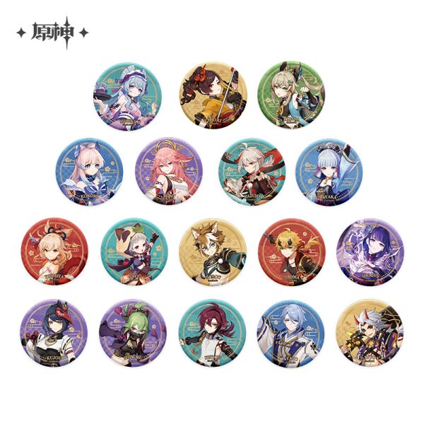 原神 稲妻シリーズ 缶バッジ｜HAKUTEA