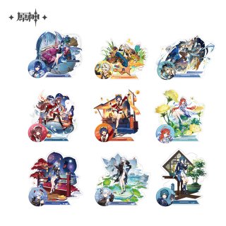 原神 チケットファイル アクリルスタンド 刻晴 2種類 原神 璃月港シリーズ キャラアクリルスタンド 刻晴