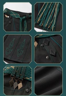 画像12: 【原神 329pt】原神　アルハイゼンイメージ　スカートパンツ　特典アクスタ付き【期間限定】【予約10月中旬】 (12)