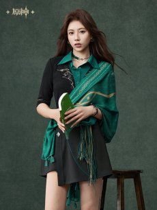 画像3: 【原神 149pt】原神　アルハイゼンイメージ　ショール　特典アクスタ付き【予約10月中旬】 (3)