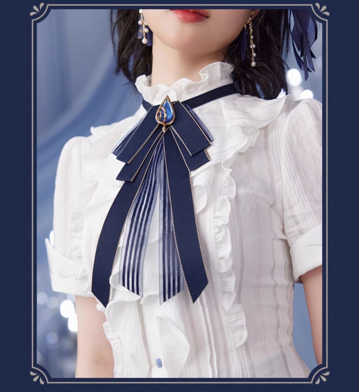 画像9: 原神　フリーナイメージ　半袖シャツ　特典アクスタ付き (9)