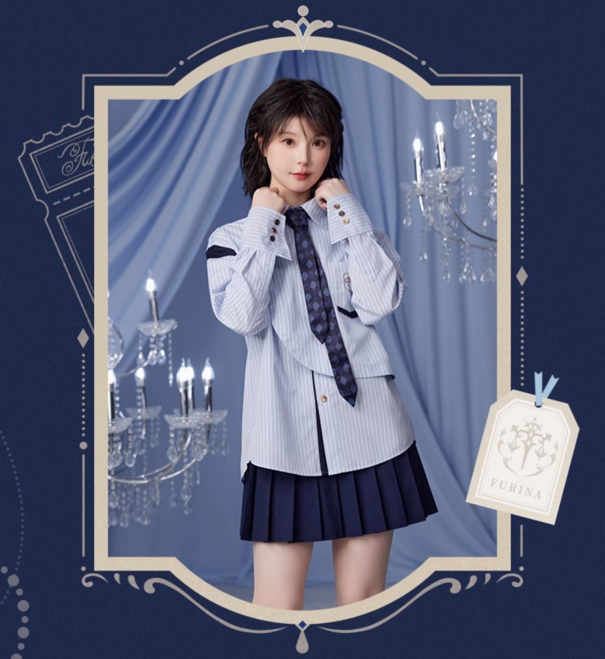 画像8: 原神　フリーナイメージ　シャツ　特典アクスタ付き (8)