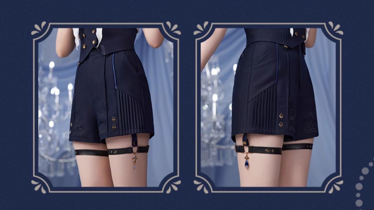 画像18: 【原神 279pt】原神　フリーナイメージ　ショートパンツ　特典アクスタ付き (18)