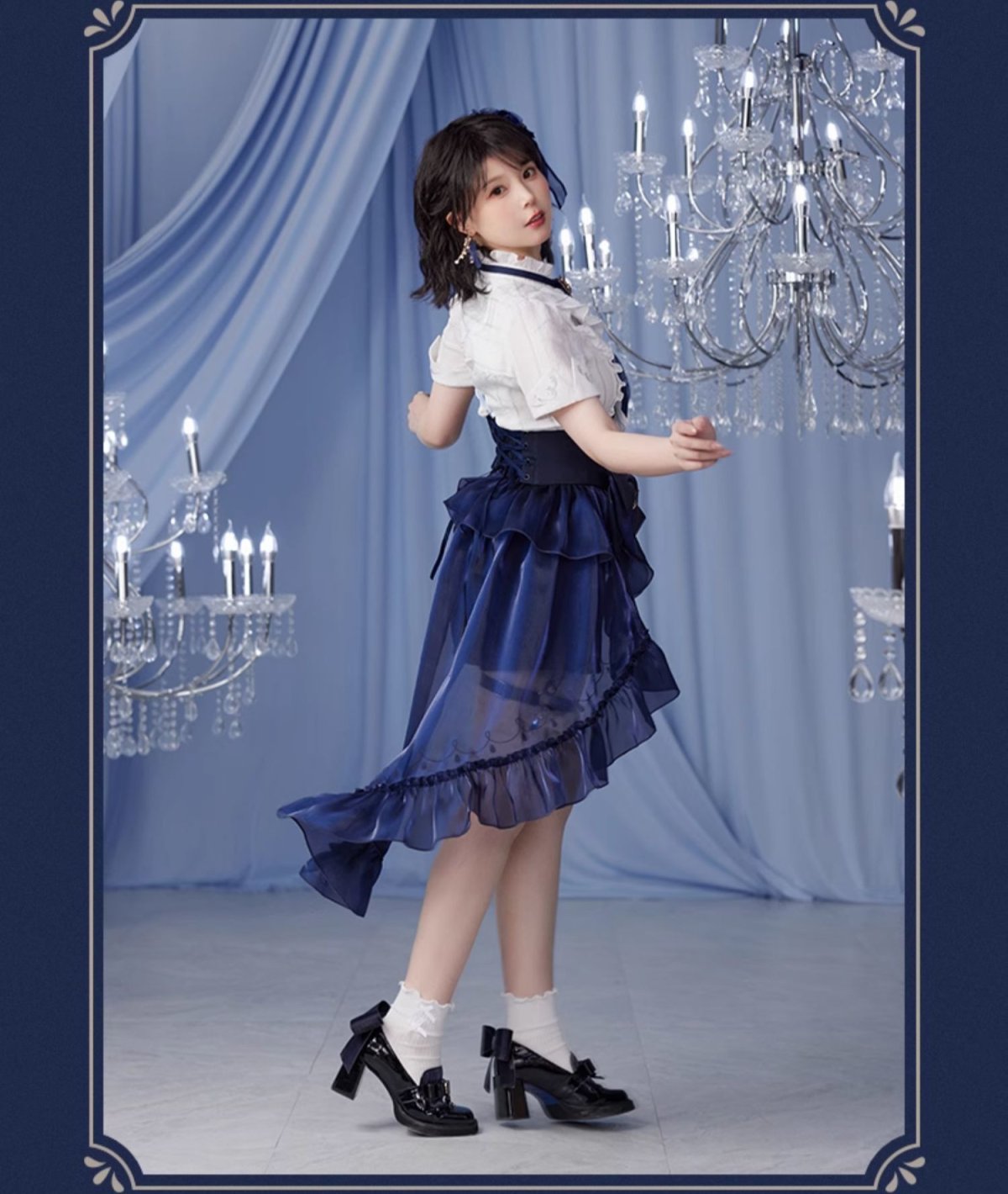 画像15: 【原神 279pt】原神　フリーナイメージ　ショートパンツ　特典アクスタ付き (15)