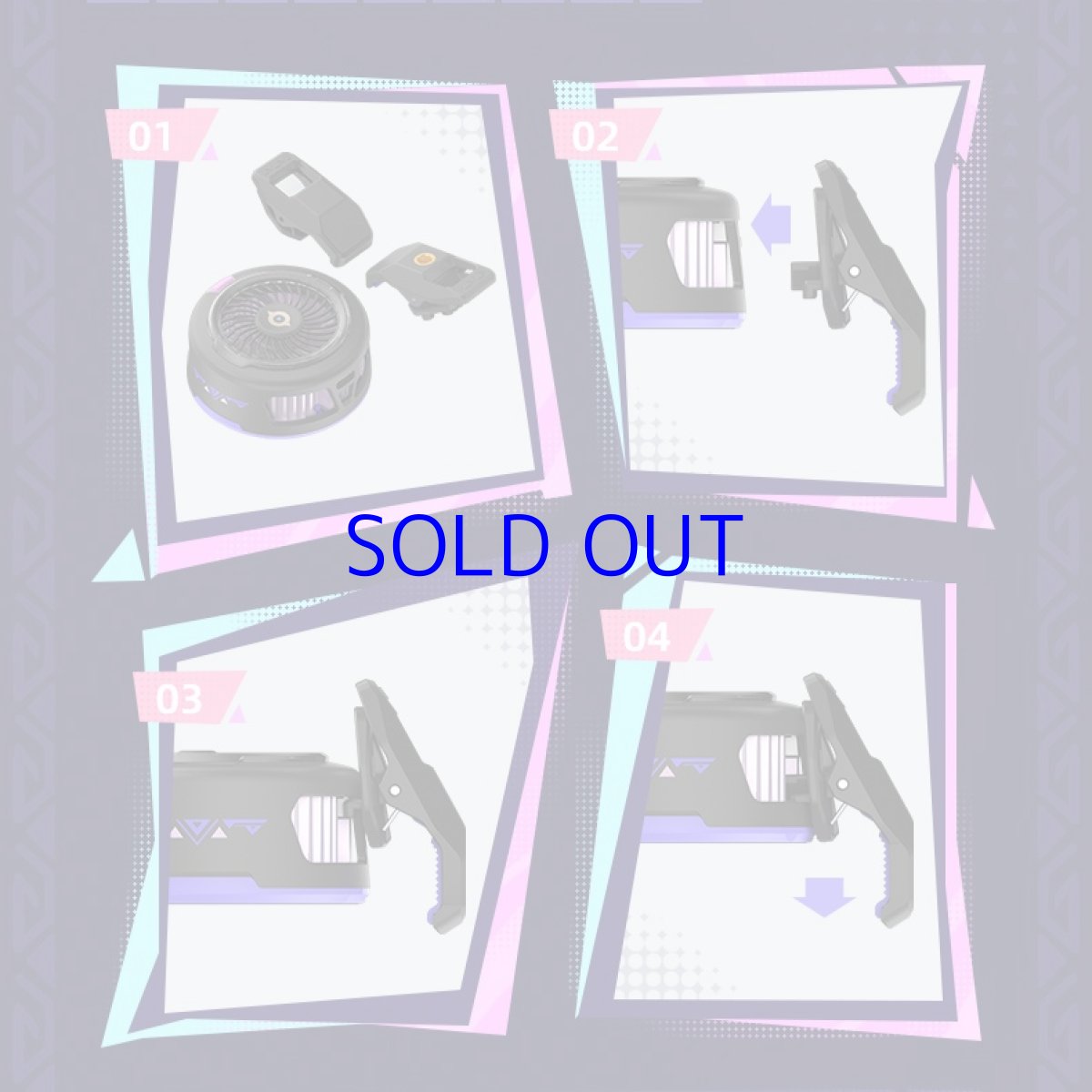 画像12: 原神 万火と山麓 シトラリ イメージスマホ冷却ファン (12)