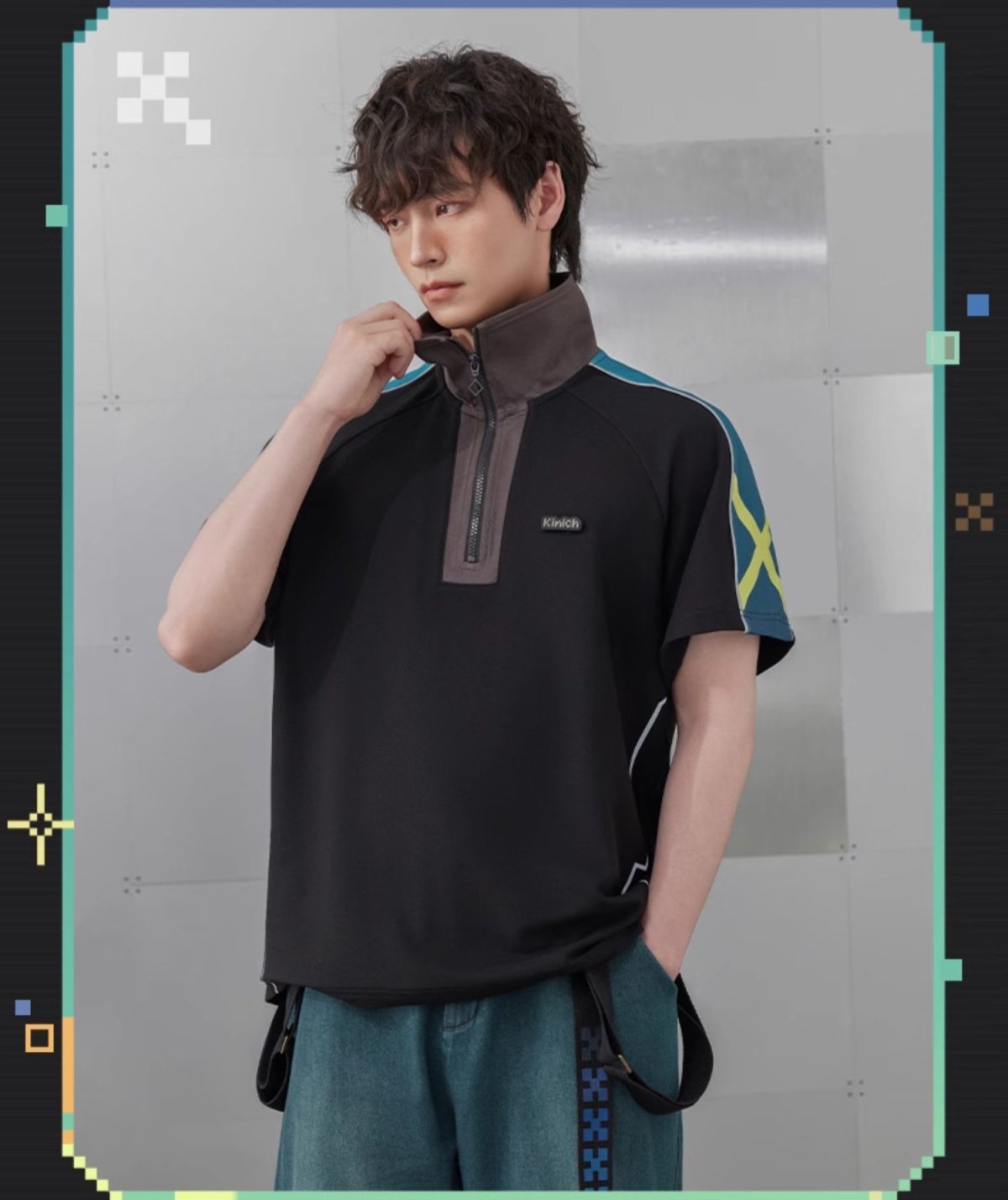 画像9: 原神　キィニチイメージ　ポロシャツ　特典アクスタ付き (9)