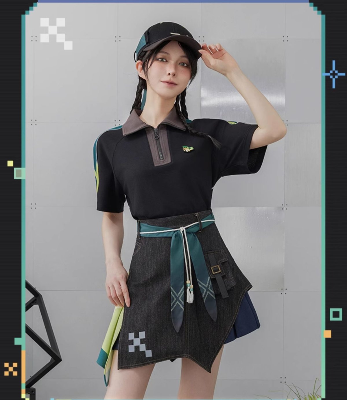 画像12: 原神　キィニチイメージ　ポロシャツ　特典アクスタ付き (12)