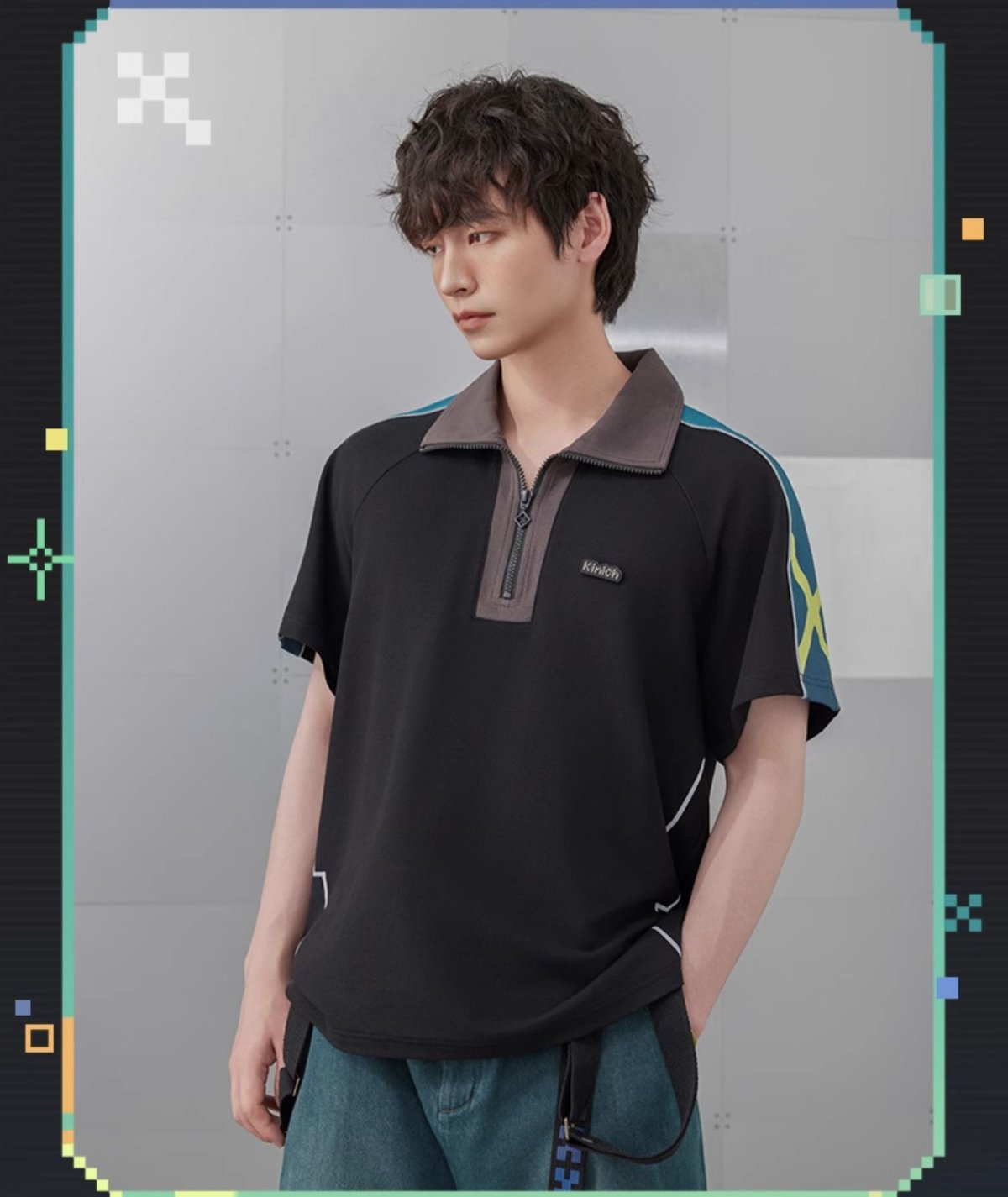 画像11: 原神　キィニチイメージ　ポロシャツ　特典アクスタ付き (11)