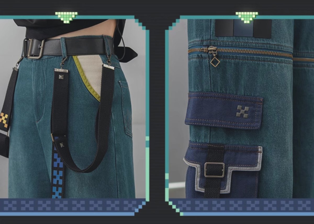 画像14: 原神　キィニチイメージ　2WAYパンツ　特典アクスタ付き (14)