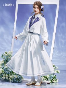 画像3: 【原神 329pt】原神　神里綾人イメージ　スカート　特典アクスタ付き【予約2026年1月上旬】 (3)
