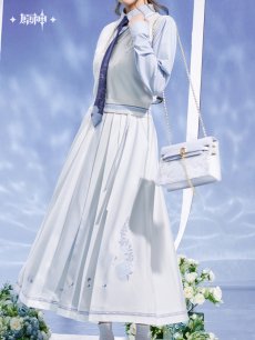 画像4: 【原神 329pt】原神　神里綾人イメージ　スカート　特典アクスタ付き【予約2026年1月上旬】 (4)