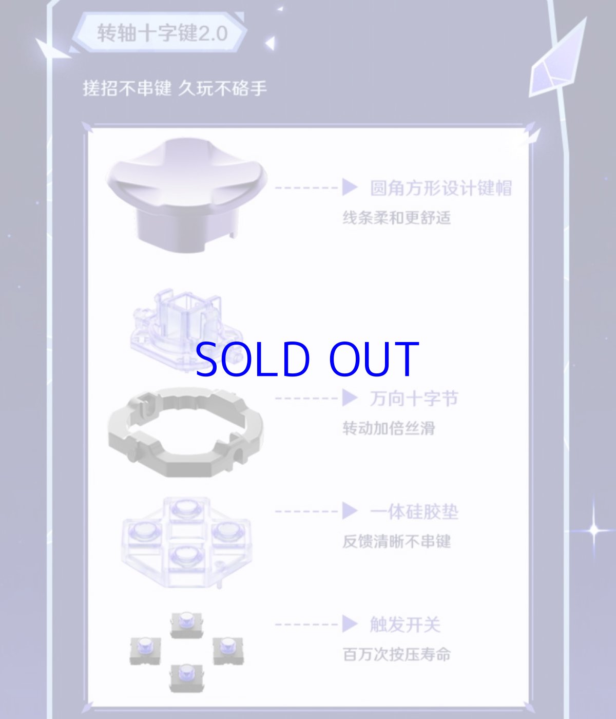 画像13: 【原神 749pt】原神　FlyDigi APEX5　スカークモチーフ　コントローラー【特殊航空便、船便】【予約2026年2月中旬】 (13)