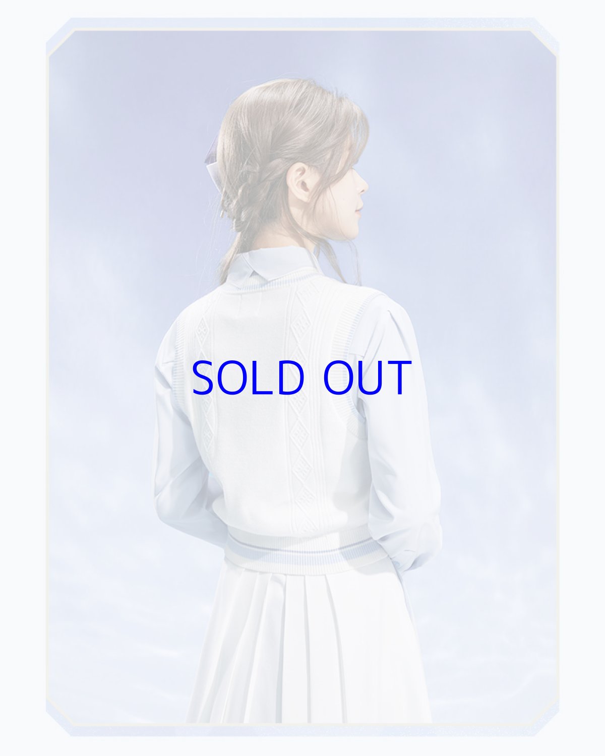 画像4: 【原神 199pt】原神　神里綾人イメージ　ショートニットベスト　特典アクスタ付き【予約2026年1月上旬】 (4)