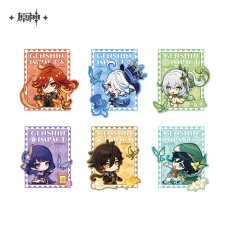 画像1: 【原神 12pt】原神　テイワット展　マジックテープワッペン (1)