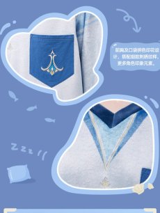 画像10: 【原神 329pt】原神 ヌヴィレットイメージ ルームウェアセット【予約2026年3月中旬】 (10)