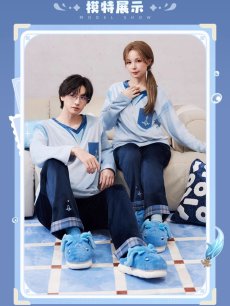 画像6: 【原神 98pt】原神 ヌヴィレットイメージ ルームシューズ【予約2026年3月中旬】 (6)