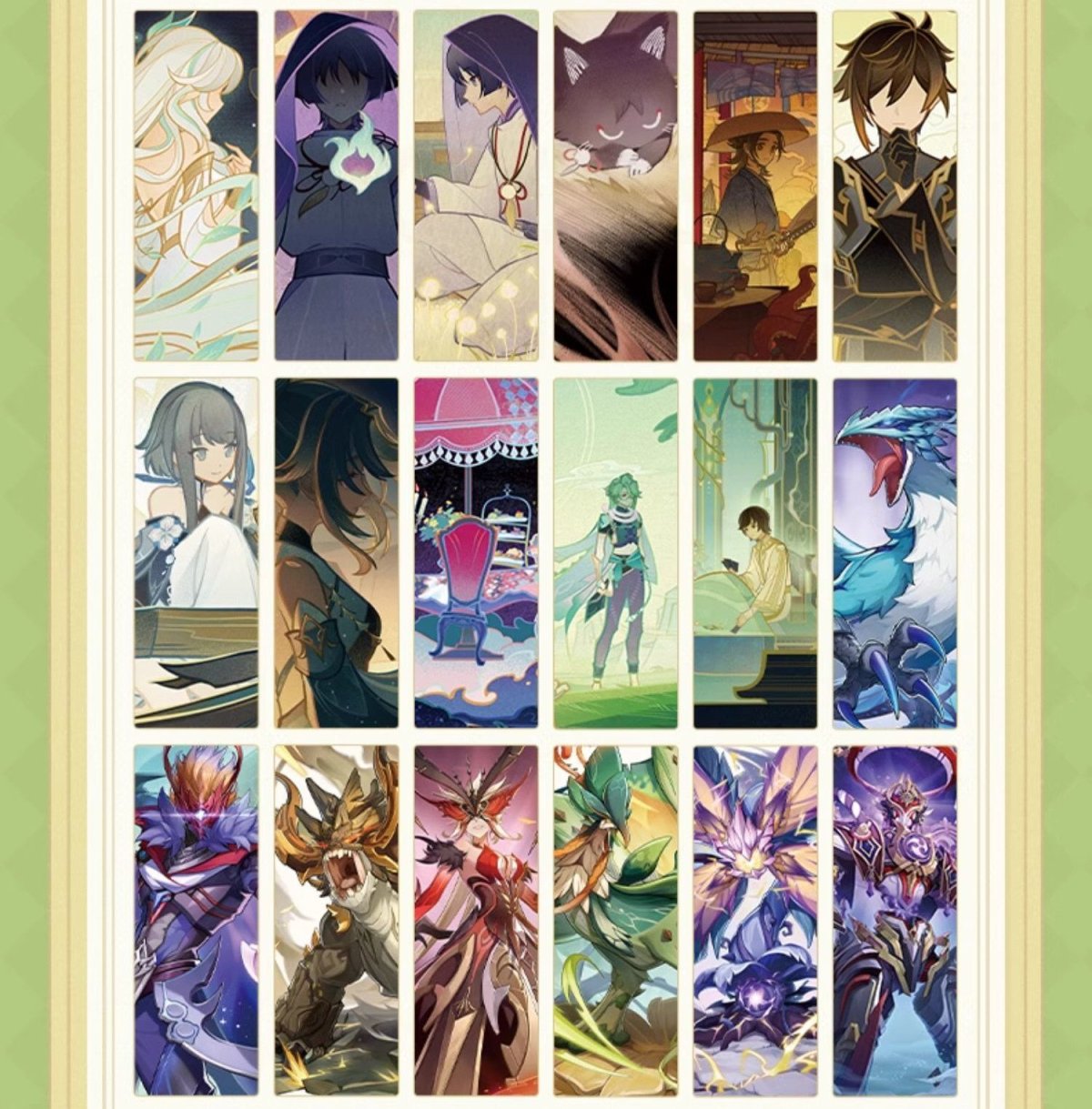 画像14: 【原神 156pt】原神　イラスト集Vol.3　特典しおり、付箋付き【中国語簡体字】 (14)