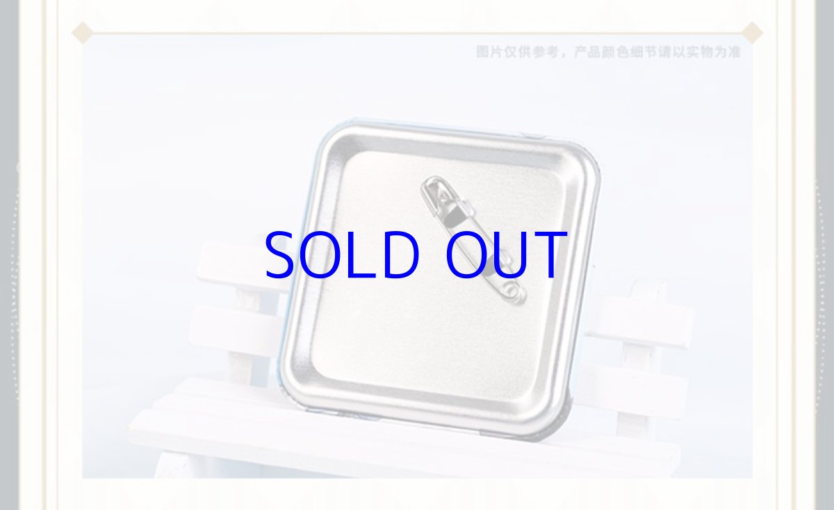 画像3: 【原神 20pt】原神　コラボカフェ2021　スクエア缶バッジ (3)