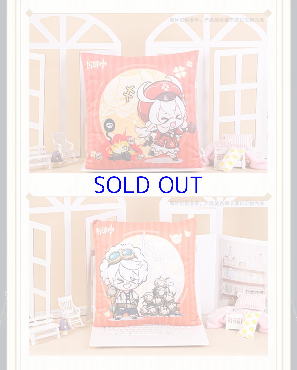 画像2: 原神　コラボカフェ2021　抱き枕 (2)