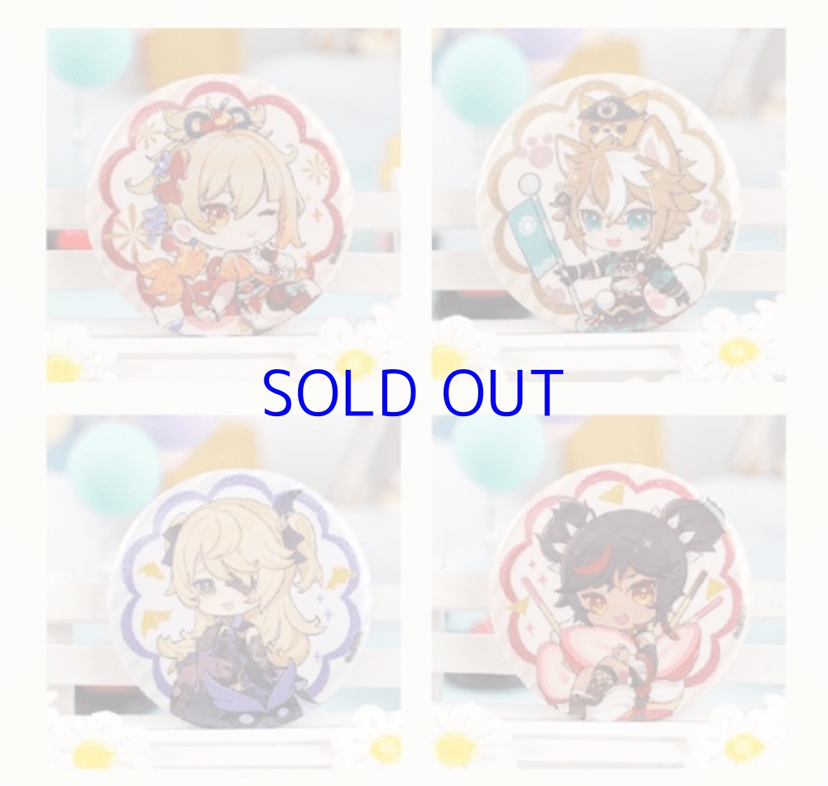 画像2: 原神　コラボカフェ2022　ちびキャラ缶バッジ (2)