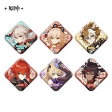 画像1: 【原神 20pt】原神　コラボカフェ2022　スクエアバッジ (1)