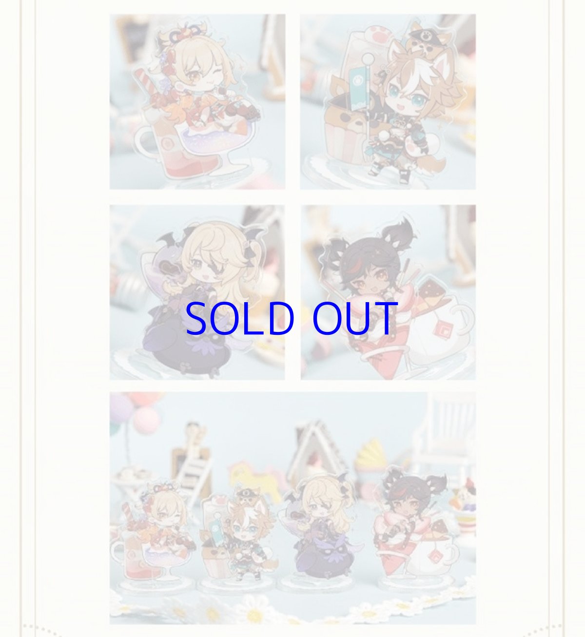 画像2: 原神　コラボカフェ2022　ちびキャラアクリルスタンド (2)