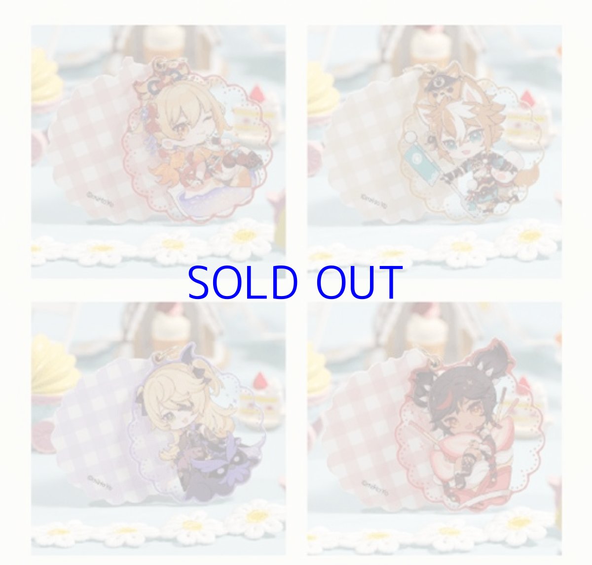 画像2: 原神　コラボカフェ2022　ちびキャラアクリルキーホルダー (2)