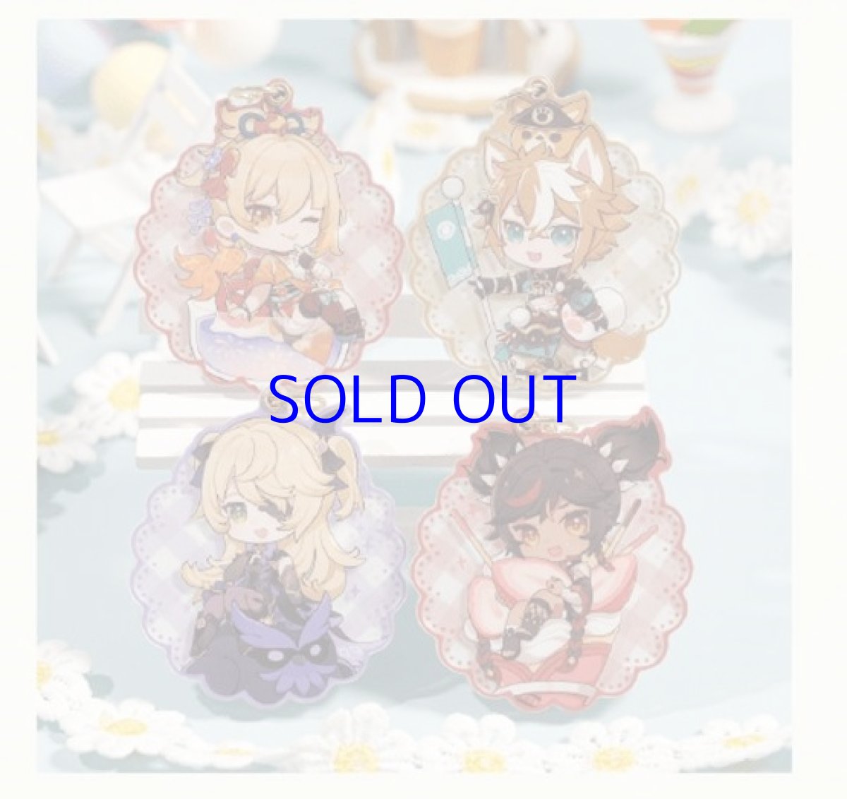 画像3: 原神　コラボカフェ2022　ちびキャラアクリルキーホルダー (3)