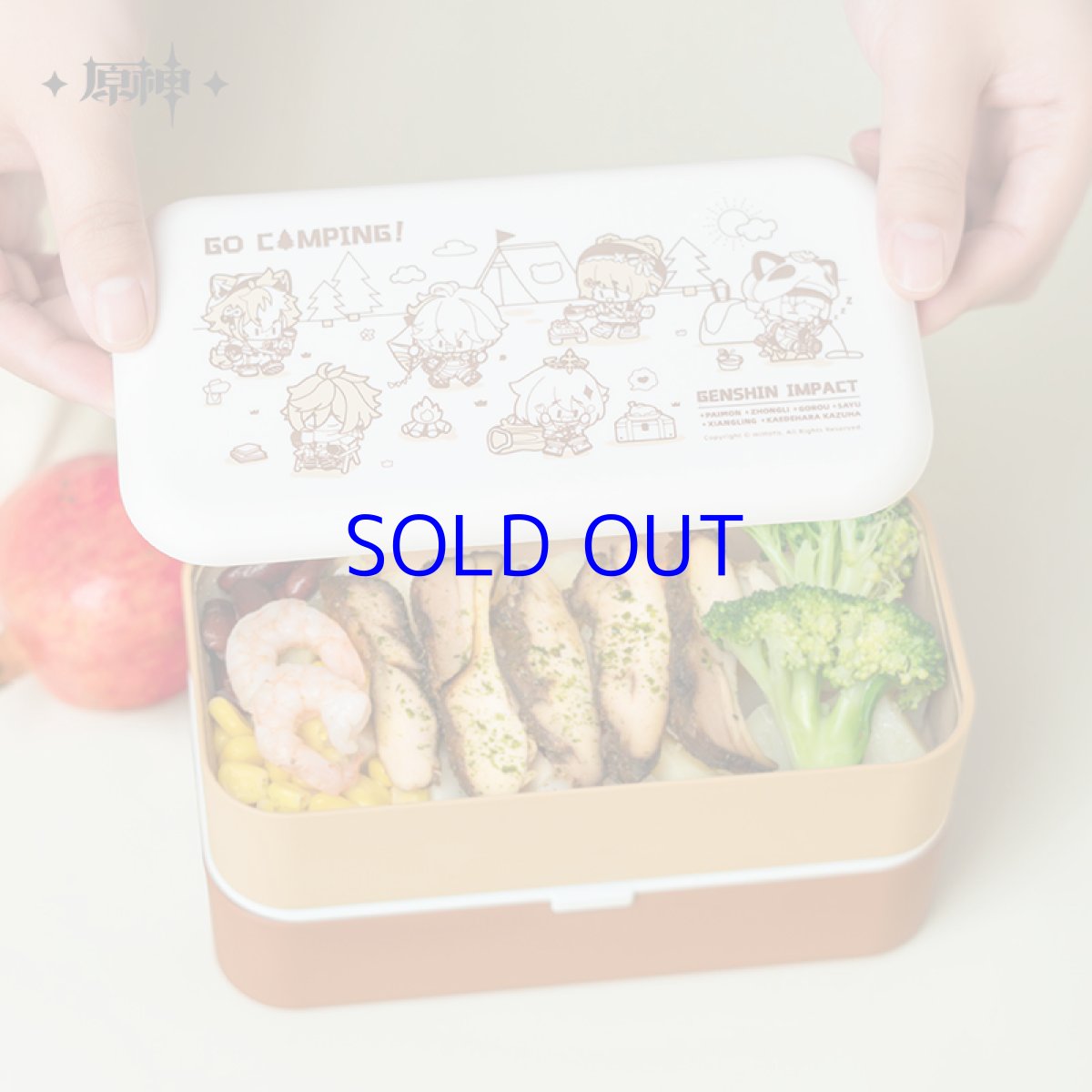 画像3: 原神　安閑露営キャンプ　弁当箱　ランチバッグ付き (3)