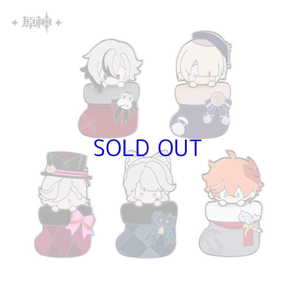 画像4: 原神　絨冬暖聚クリスマス　金属バッジ (4)