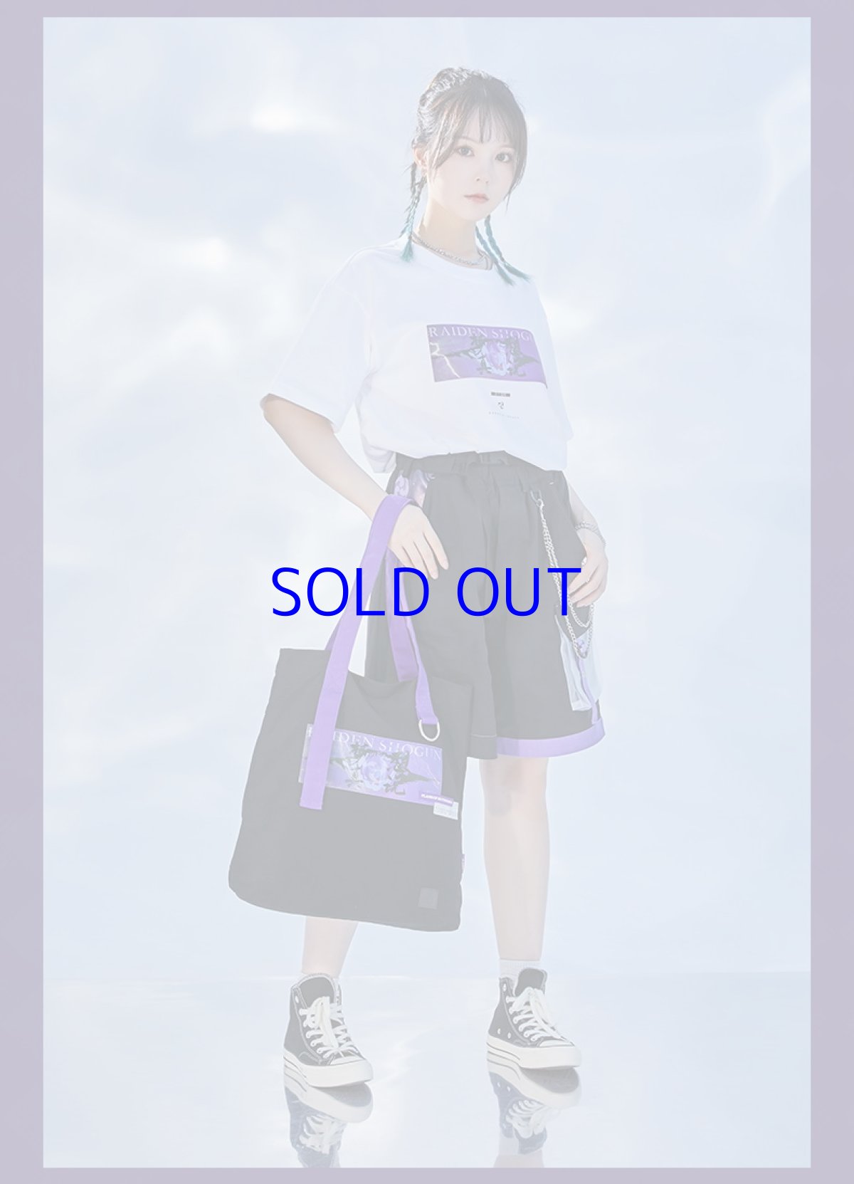 画像5: 原神　雷電将軍イメージファッション　トートバッグ (5)