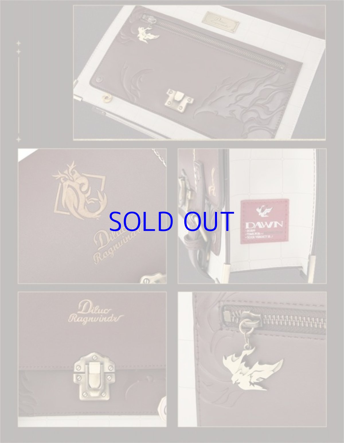 画像13: 原神　ディルック　イメージファッション　サッチェルバッグ　特典付き　Genshin (13)