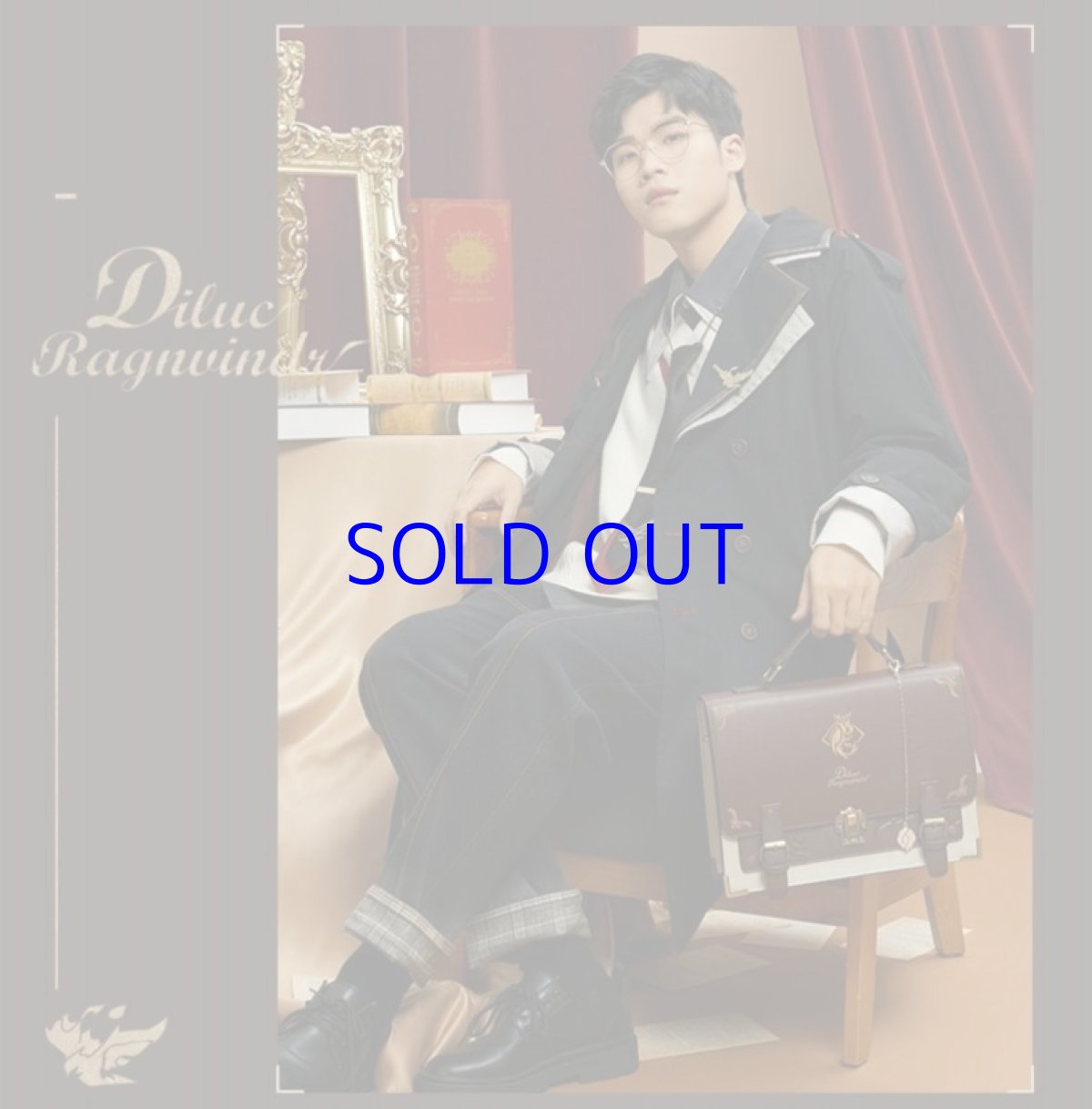 画像11: 原神　ディルック　イメージファッション　サッチェルバッグ　特典付き　Genshin (11)