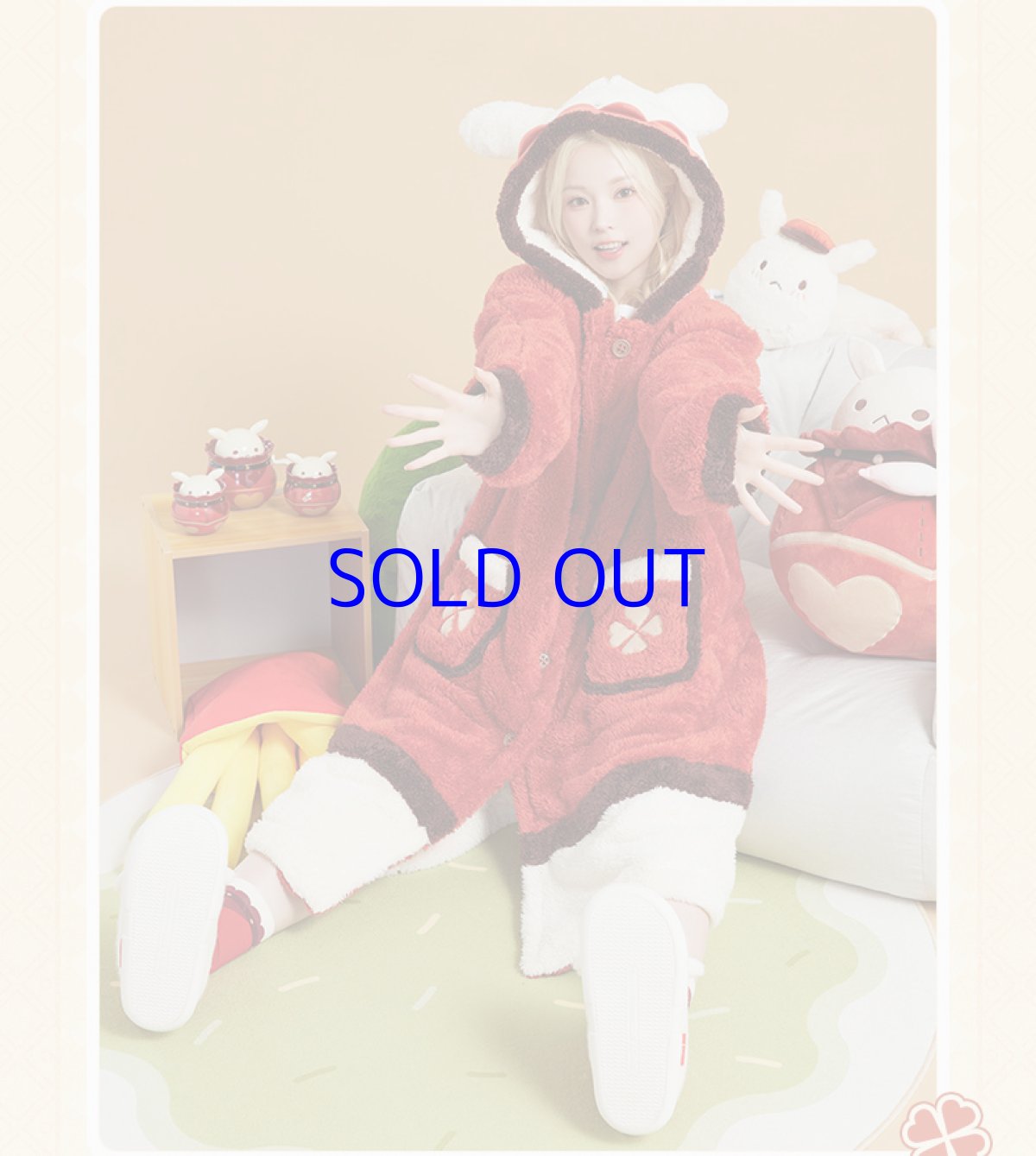 画像10: 【原神 239pt】原神　クレー　イメージ　ルームウェア　アイマスク付き (10)