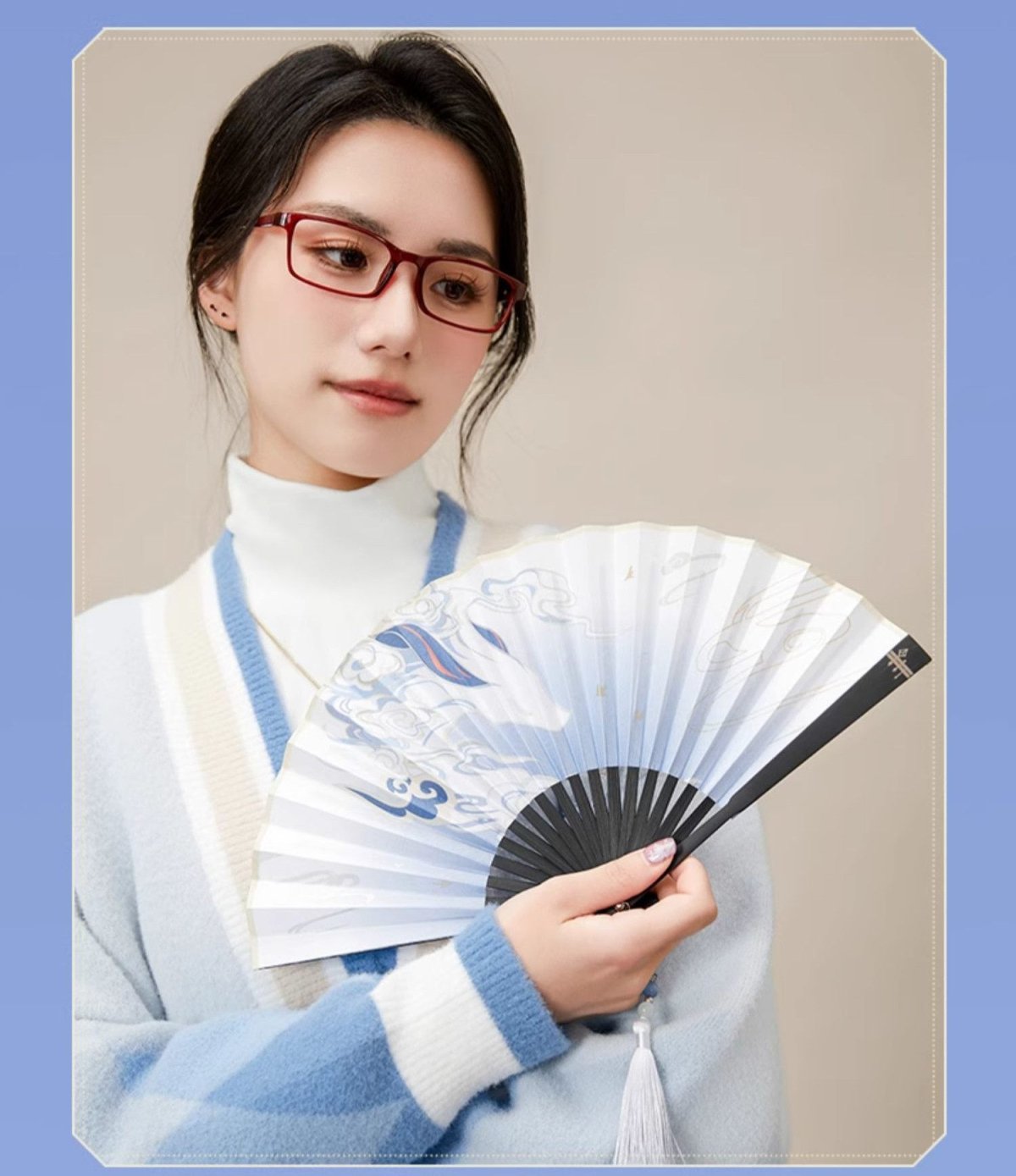 画像6: 原神　甘雨イメージ　扇子 (6)