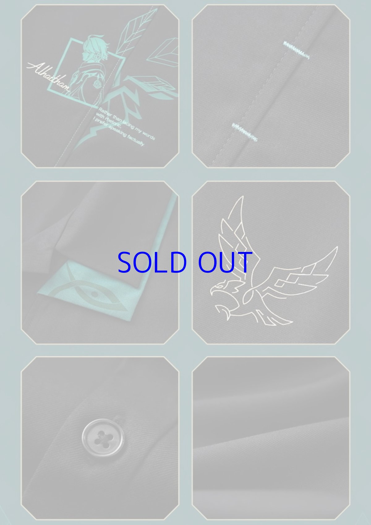 画像12: 【原神 249pt】原神　森林と飛砂　アルハイゼン　イメージシャツ　特典カード付き (12)