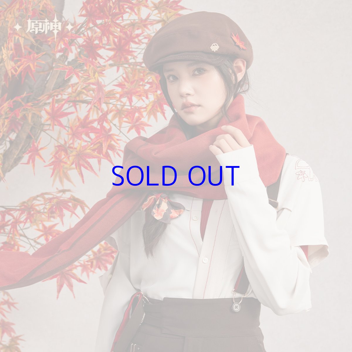 画像4: 【原神 159pt】原神　楓原万葉イメージ　マフラー　特典アクスタ付き (4)