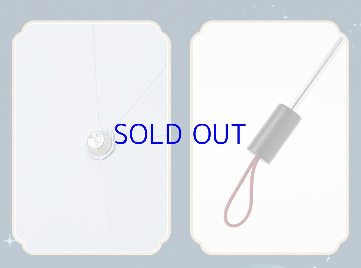 画像15: 原神 申鶴イメージ 折りたたみ傘 特典アクスタ付き (15)