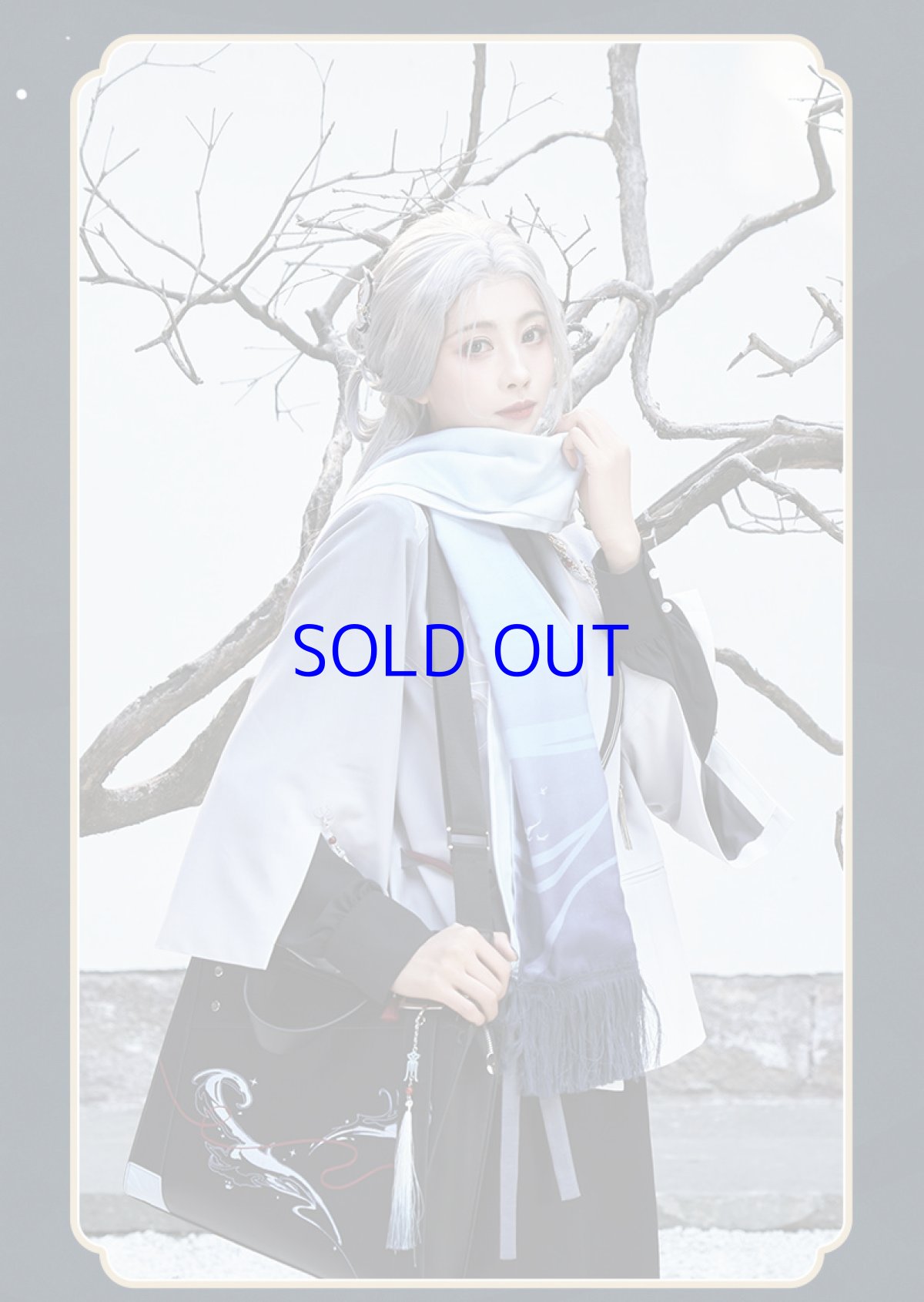 画像10: 原神　申鶴イメージ　マフラー　特典アクスタ付き (10)