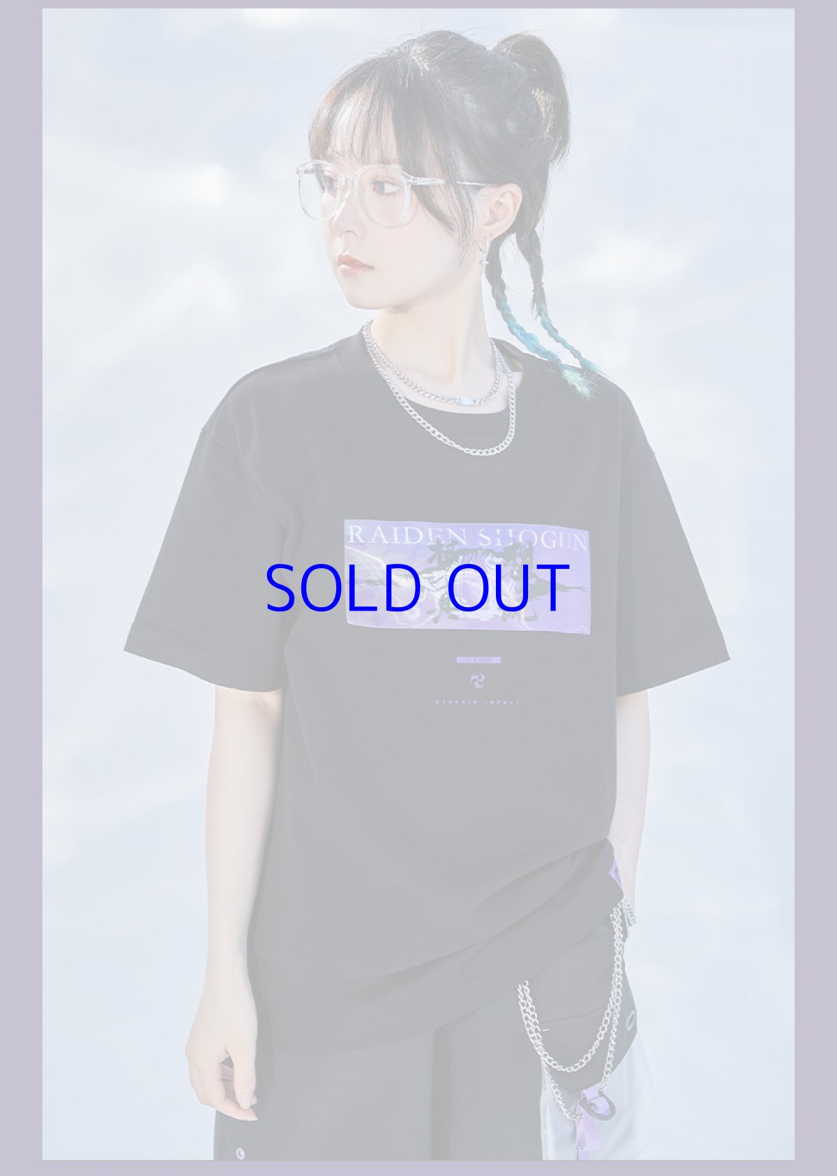 画像12: 原神　雷電将軍イメージファッション　Tシャツ (12)